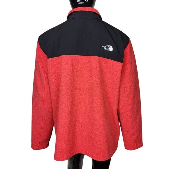 The North Face Red/Black Fleece Full-Zip Jacket Men's Size 2X